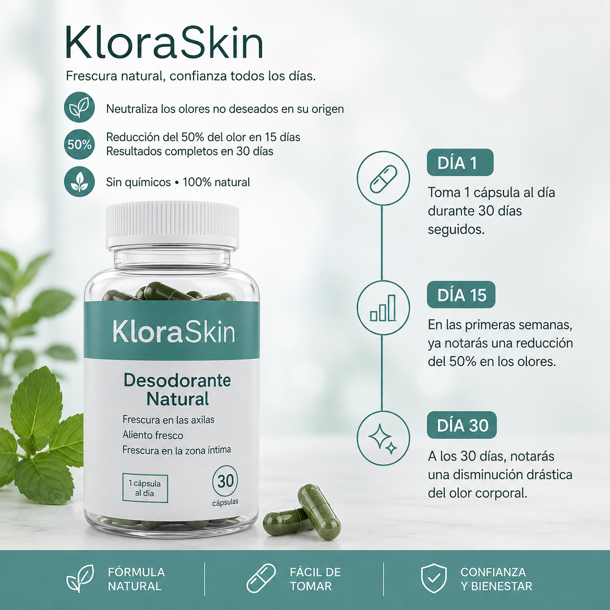 Klora Skin — Desodorante Interno